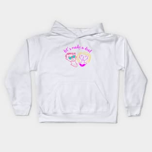 let's make a deal neon style Kids Hoodie